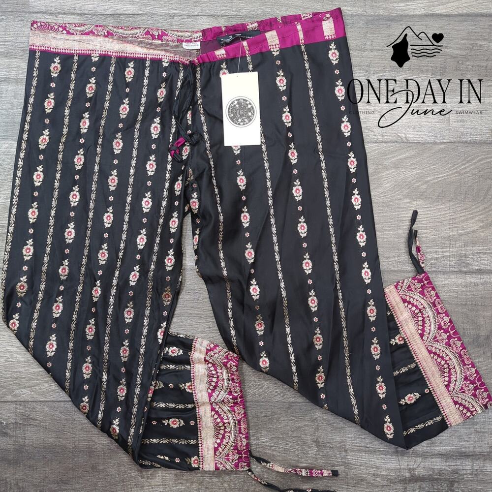 Bacoca Silk Cropped Pants Size M